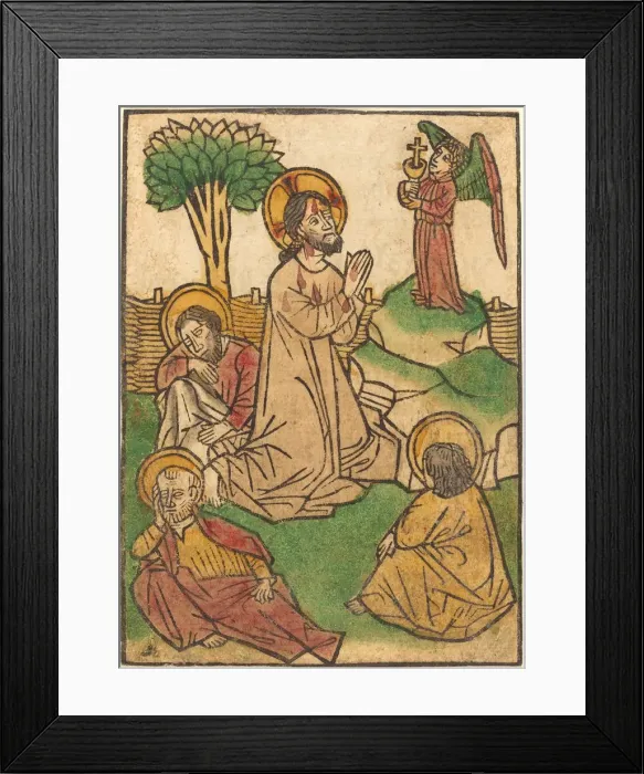 Framed Print : The Agony in the Garden. Creator: Ludwig of Ulm Framed Print : The Agony in the Garden. Creator: Ludwig of Ulm