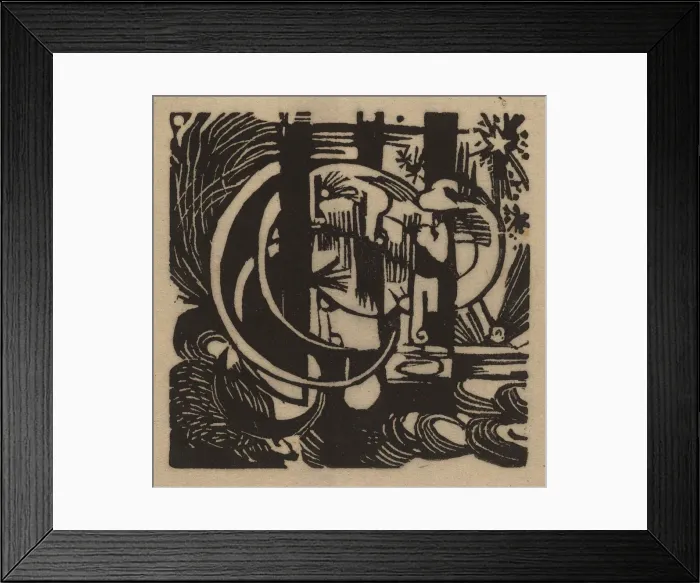 Framed Print : Lizards, 1912. Creator: Franz Marc Framed Print : Lizards, 1912. Creator: Franz Marc