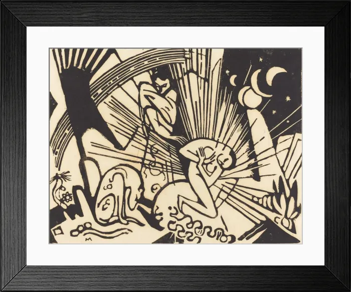 Framed Print : Reconciliation (Versoehnung), 1912. Creator: Franz Marc Framed Print : Reconciliation (Versoehnung), 1912. Creator: Franz Marc