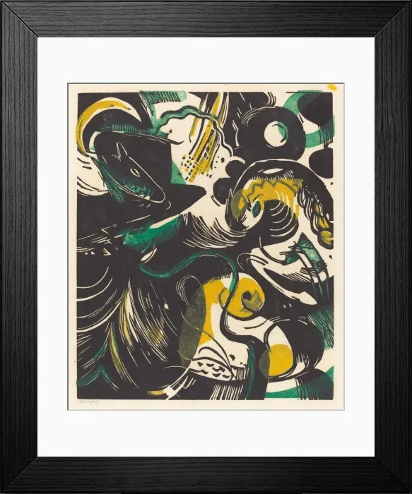 Framed Print : Genesis II (Schopfungsgeschichte II), 1914. Creator: Franz Marc Framed Print : Genesis II (Schopfungsgeschichte II), 1914. Creator: Franz Marc