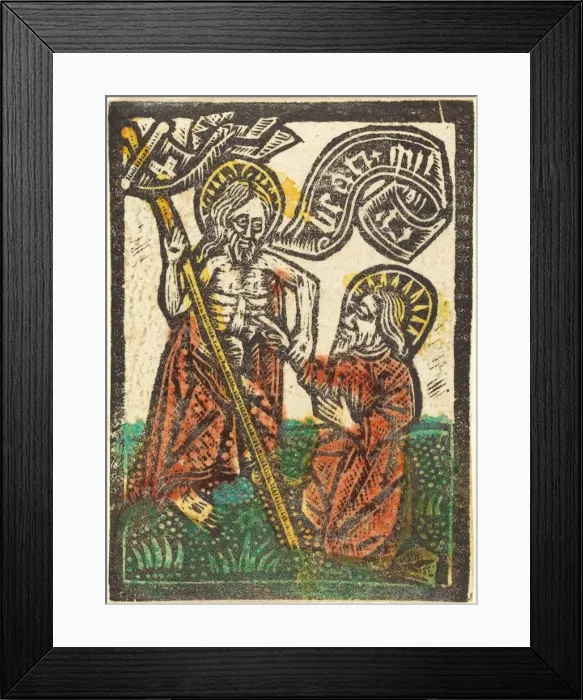 Framed Print : Christ Appearing to Thomas, 1460 / 1480. Creator: Workshop of the Master of the Aachen Framed Print : Christ Appearing to Thomas, 1460 / 1480. Creator: Workshop of the Master of the Aachen