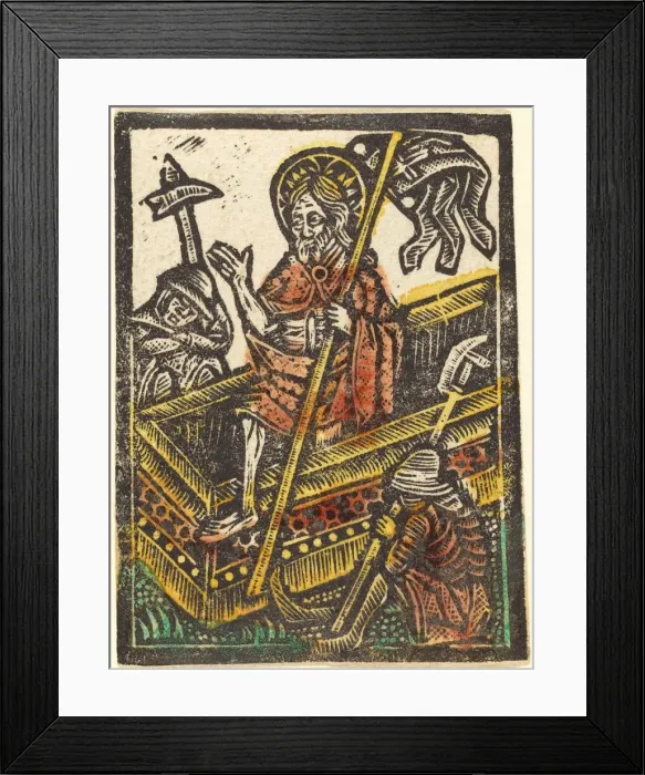 Framed Print : The Resurrection, 1460 / 1480. Creator: Workshop of the Master of the Aachen Madonna Framed Print : The Resurrection, 1460 / 1480. Creator: Workshop of the Master of the Aachen Madonna