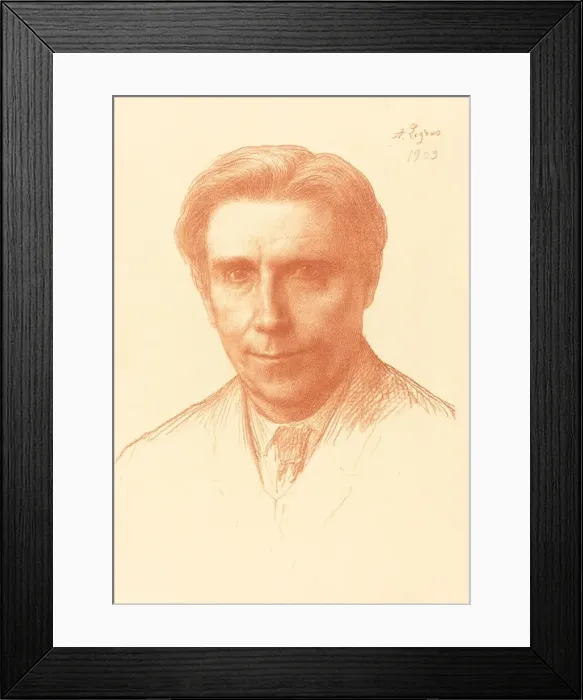 Framed Print : Thomas Okey, Esq. 1903. Creator: Alphonse Legros Framed Print : Thomas Okey, Esq. 1903. Creator: Alphonse Legros