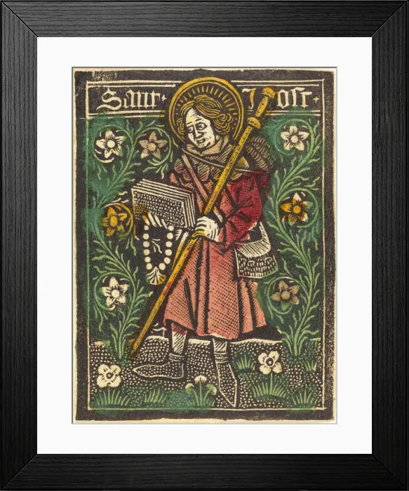 Framed Print : Saint Jost, c. 1480. Creator: Workshop of the Master of the Aachen Madonna Framed Print : Saint Jost, c. 1480. Creator: Workshop of the Master of the Aachen Madonna
