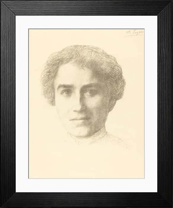 Framed Print : Mlle. Simpson. Creator: Alphonse Legros Framed Print : Mlle. Simpson. Creator: Alphonse Legros