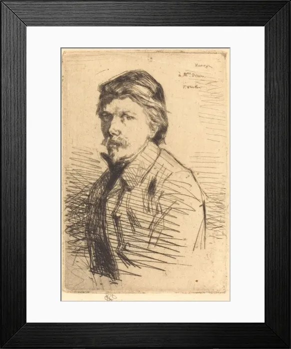 Framed Print : August Delatre, 1858. Creator: James Abbott McNeill Whistler Framed Print : August Delatre, 1858. Creator: James Abbott McNeill Whistler