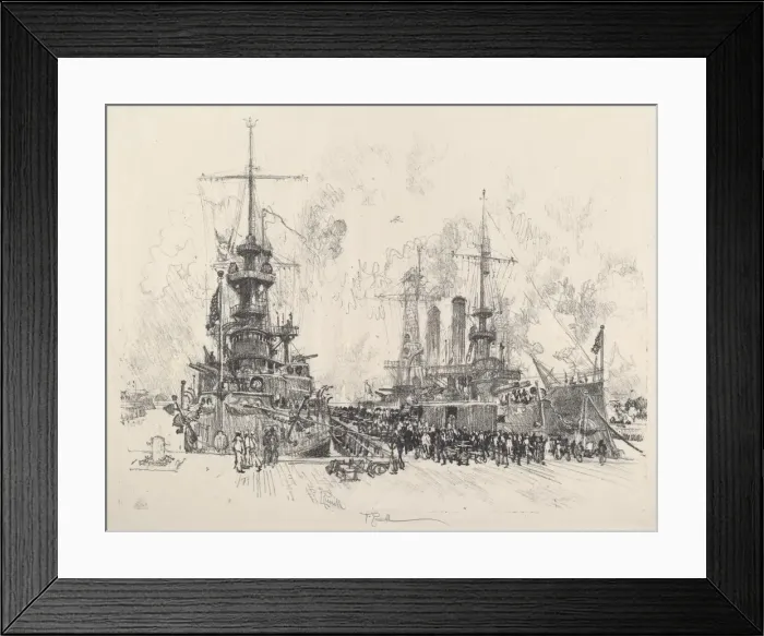 Framed Print : Ready for Service Again, 1917. Creator: Joseph Pennell Framed Print : Ready for Service Again, 1917. Creator: Joseph Pennell