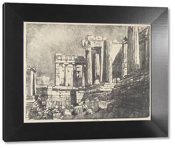 The Propylaea, Athens, 1913. Creator: Joseph Pennell
