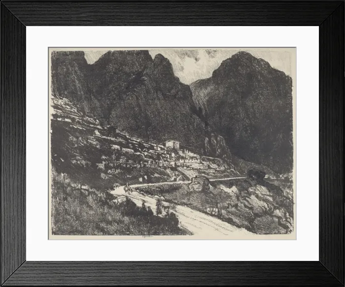 Framed Print : The Shining Rocks, Delphi, 1913. Creator: Joseph Pennell Framed Print : The Shining Rocks, Delphi, 1913. Creator: Joseph Pennell
