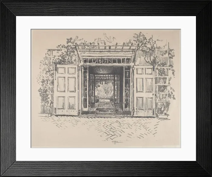 Framed Print : Doorway, Wyck, 1912. Creator: Joseph Pennell Framed Print : Doorway, Wyck, 1912. Creator: Joseph Pennell