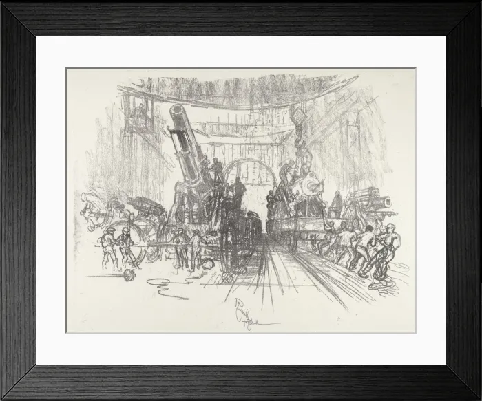 Framed Print : Ready for War, 1916. Creator: Joseph Pennell Framed Print : Ready for War, 1916. Creator: Joseph Pennell