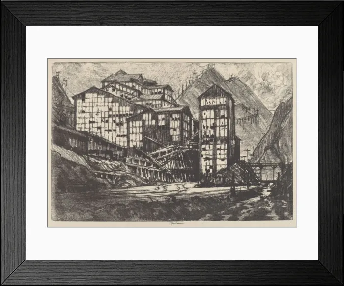 Framed Print : Old Million Eyes, 1910. Creator: Joseph Pennell Framed Print : Old Million Eyes, 1910. Creator: Joseph Pennell