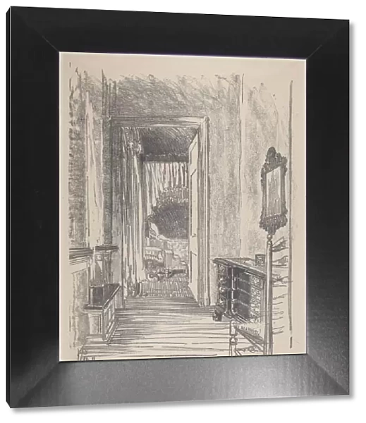 Hallway to Bed Room, Stenton, 1912. Creator: Joseph Pennell