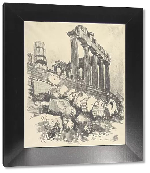 The Fallen Column, Athens, 1913. Creator: Joseph Pennell