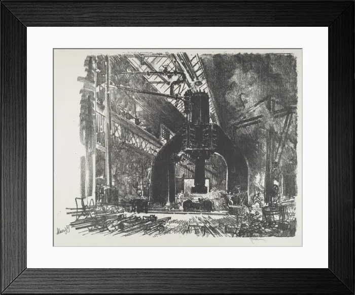 Framed Print : The Great Hammer, 1916. Creator: Joseph Pennell Framed Print : The Great Hammer, 1916. Creator: Joseph Pennell