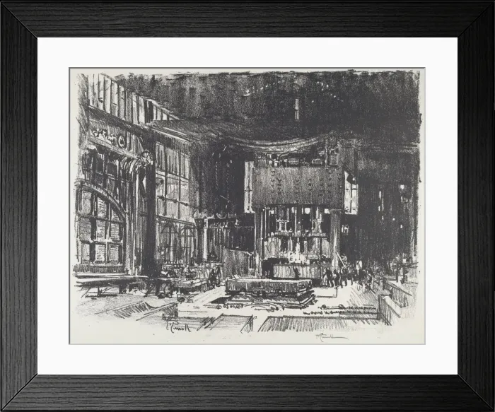 Framed Print : The Acolytes Preparing the Altar of the War God, 1916. Creator: Joseph Pennell Framed Print : The Acolytes Preparing the Altar of the War God, 1916. Creator: Joseph Pennell