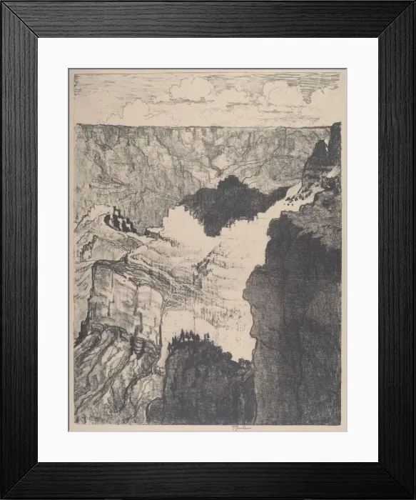 Framed Print : Road to the White City, No. I, 1912. Creator: Joseph Pennell Framed Print : Road to the White City, No. I, 1912. Creator: Joseph Pennell