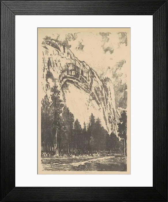 Framed Print : The Yosemite Valley, 1912. Creator: Joseph Pennell Framed Print : The Yosemite Valley, 1912. Creator: Joseph Pennell