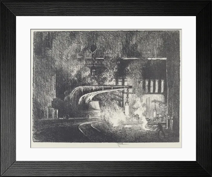 Framed Print : The Perambulator, 1916. Creator: Joseph Pennell Framed Print : The Perambulator, 1916. Creator: Joseph Pennell