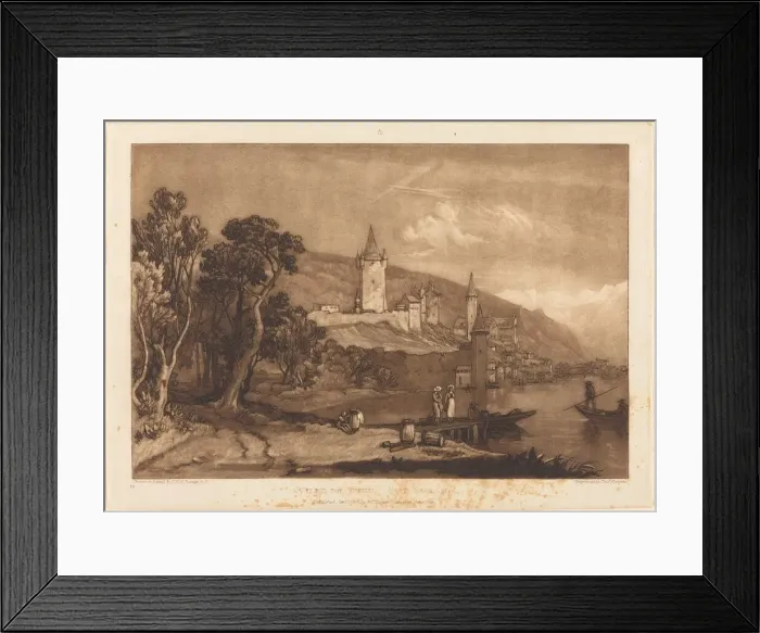 Framed Print : Ville de Thun, published 1816. Creator: JMW Turner Framed Print : Ville de Thun, published 1816. Creator: JMW Turner
