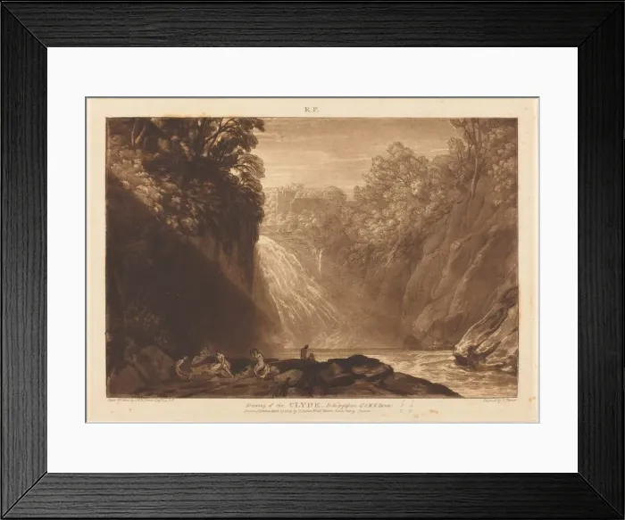 Framed Print : The Fall of the Clyde, published 1809. Creator: JMW Turner