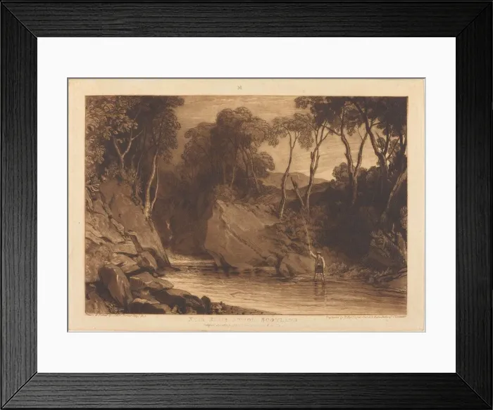 Framed Print : Near Blair Athol, published 1811. Creator: JMW Turner Framed Print : Near Blair Athol, published 1811. Creator: JMW Turner