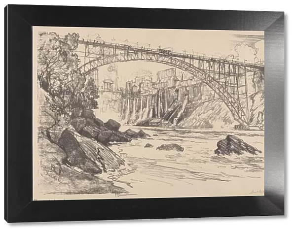 The Steel Bridge, 1910. Creator: Joseph Pennell