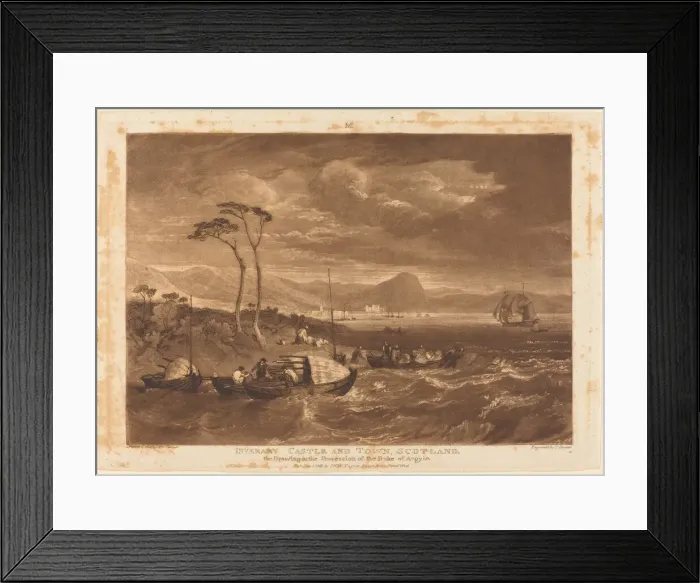 Framed Print : Inverary Castle and Town, 1816. Creator: JMW Turner Framed Print : Inverary Castle and Town, 1816. Creator: JMW Turner