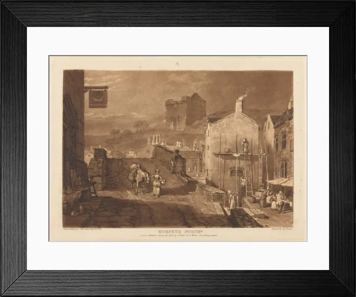 Framed Print : Morpeth, published 1809. Creator: JMW Turner Framed Print : Morpeth, published 1809. Creator: JMW Turner