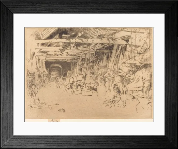 Framed Print : Wheelwright, 1879 / 1880. Creator: James Abbott McNeill Whistler Framed Print : Wheelwright, 1879 / 1880. Creator: James Abbott McNeill Whistler