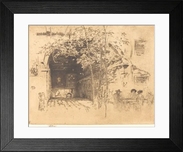 Framed Print : The Traghetto, No. II, 1880. Creator: James Abbott McNeill Whistler Framed Print : The Traghetto, No. II, 1880. Creator: James Abbott McNeill Whistler