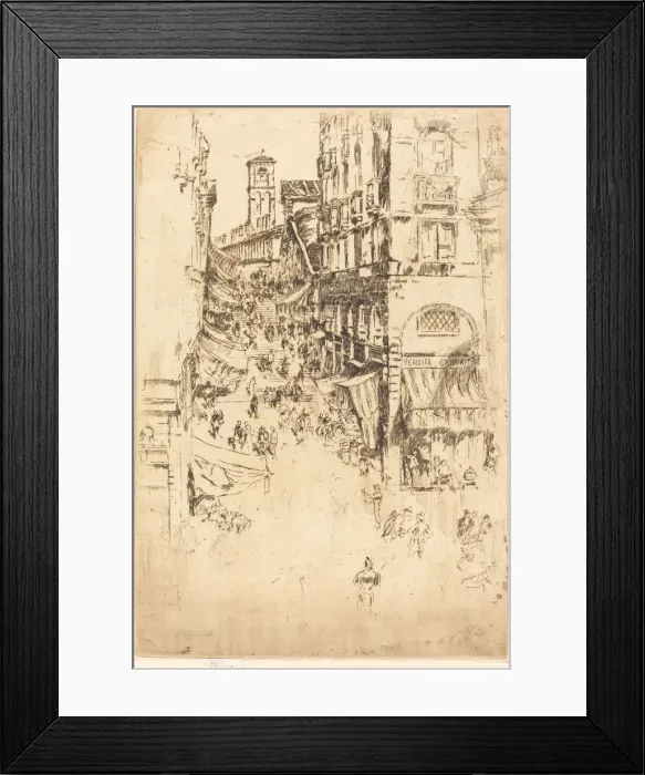 Framed Print : The Rialto, 1880. Creator: James Abbott McNeill Whistler Framed Print : The Rialto, 1880. Creator: James Abbott McNeill Whistler