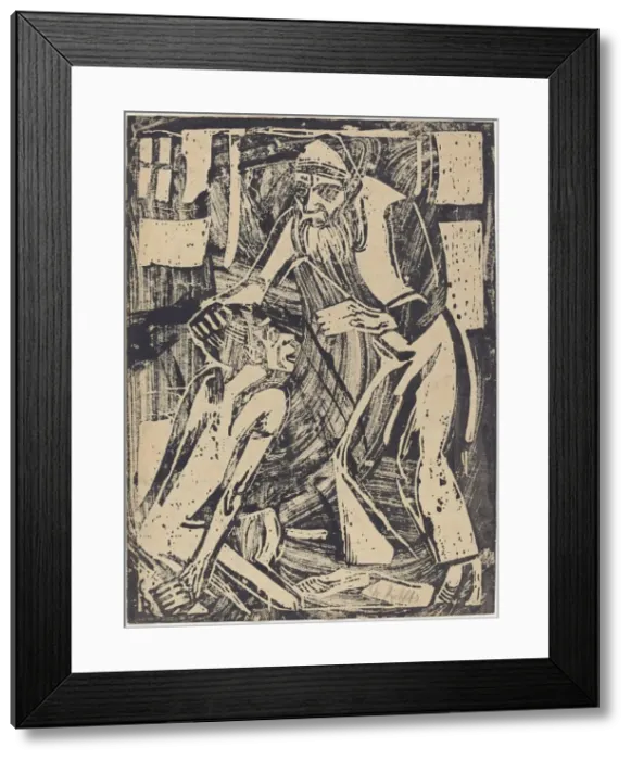 Framed Print : Return of the Prodigal Son, 1916. Creator: Christian Rohlfs Framed Print : Return of the Prodigal Son, 1916. Creator: Christian Rohlfs