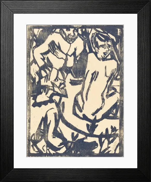 Framed Print : Susanna and the Elders, 1916 / 1917. Creator: Christian Rohlfs Framed Print : Susanna and the Elders, 1916 / 1917. Creator: Christian Rohlfs