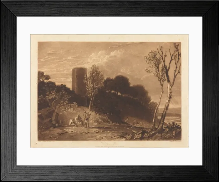 Framed Print : Winchelsea, Sussex, published 1812. Creator: JMW Turner Framed Print : Winchelsea, Sussex, published 1812. Creator: JMW Turner