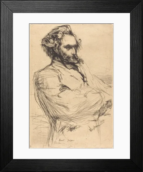 Framed Print : Drouet, 1859. Creator: James Abbott McNeill Whistler