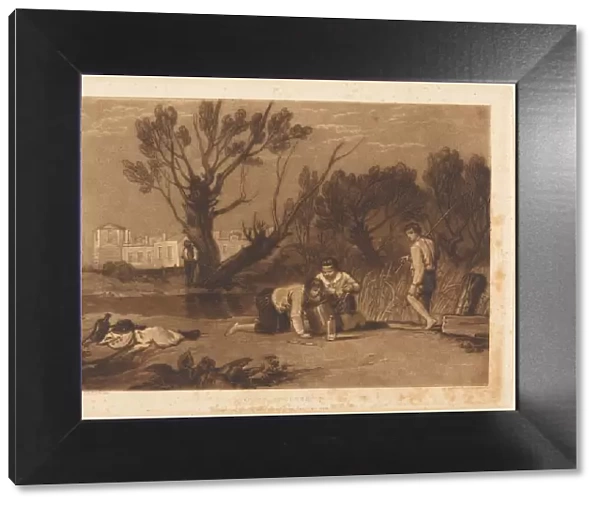 Young Anglers, published 1811. Creator: JMW Turner