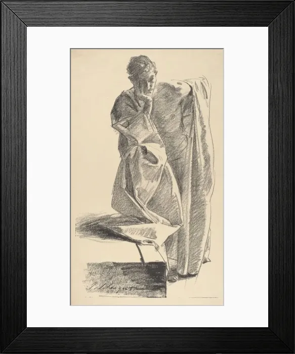 Framed Print : Study of a Young Man. Creator: John Singer Sargent Framed Print : Study of a Young Man. Creator: John Singer Sargent