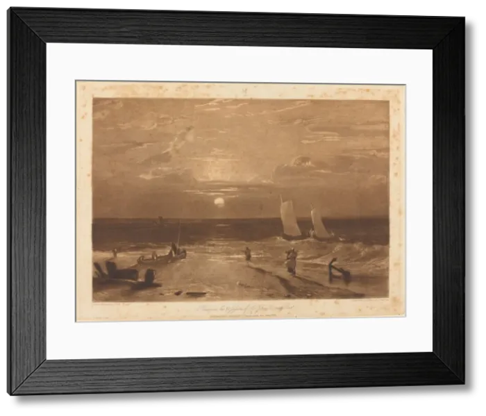 Framed Print : The Mildmay Sea-Piece, published 1812. Creator: JMW Turner Framed Print : The Mildmay Sea-Piece, published 1812. Creator: JMW Turner