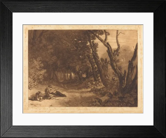Framed Print : Procris and Cephalus, published 1812. Creator: JMW Turner