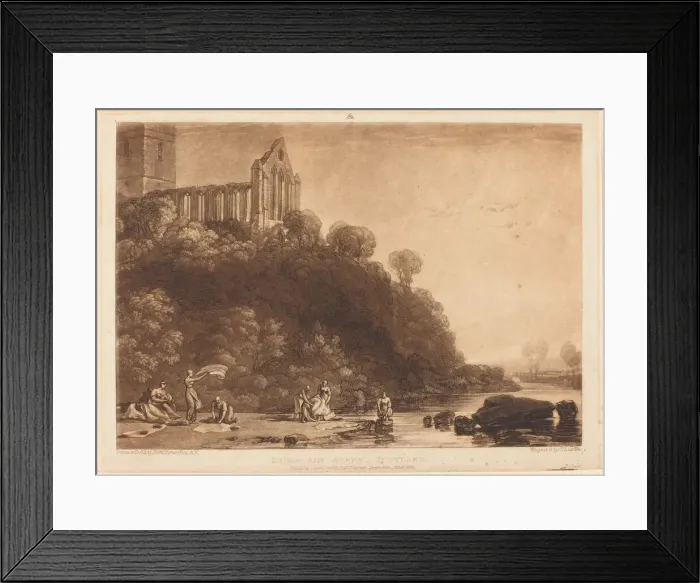 Framed Print : Dumblain Abbey, published 1816. Creator: JMW Turner Framed Print : Dumblain Abbey, published 1816. Creator: JMW Turner
