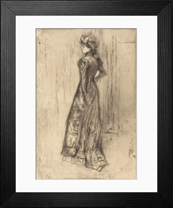 Framed Print : Maud, Standing, c. 1873. Creator: James Abbott McNeill Whistler Framed Print : Maud, Standing, c. 1873. Creator: James Abbott McNeill Whistler