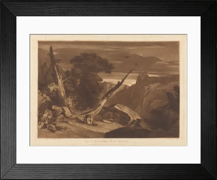 Framed Print : From Spensers Fairy Queen, published 1811. Creator: JMW Turner Framed Print : From Spensers Fairy Queen, published 1811. Creator: JMW Turner
