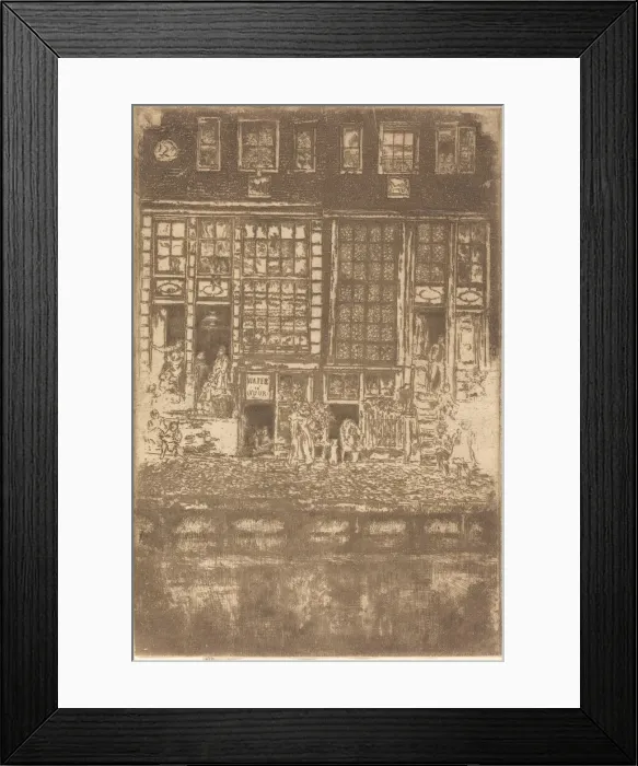 Framed Print : The Embroidered Curtain, 1889. Creator: James Abbott McNeill Whistler Framed Print : The Embroidered Curtain, 1889. Creator: James Abbott McNeill Whistler