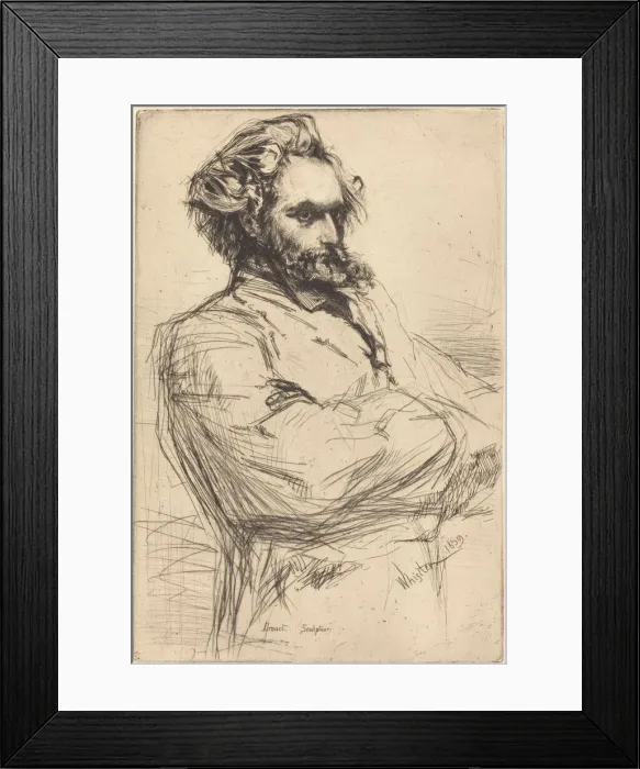 Framed Print : Drouet, 1859. Creator: James Abbott McNeill Whistler Framed Print : Drouet, 1859. Creator: James Abbott McNeill Whistler