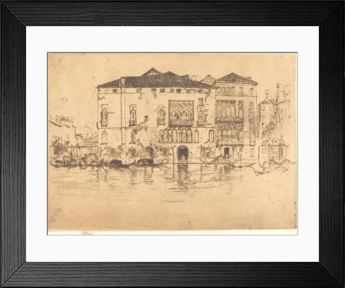 Framed Print : The Palaces, 1880. Creator: James Abbott McNeill Whistler Framed Print : The Palaces, 1880. Creator: James Abbott McNeill Whistler