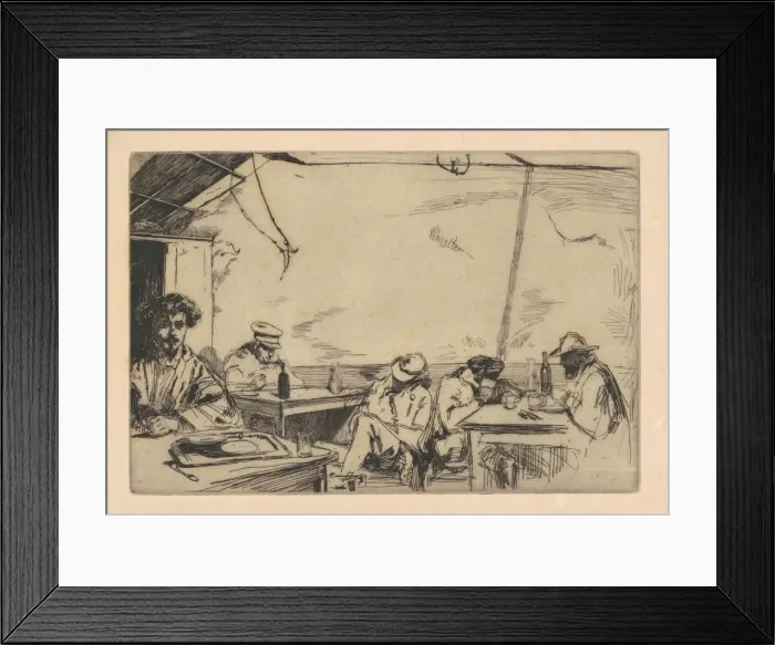 Framed Print : Soupe aTrois Sous, 1859. Creator: James Abbott McNeill Whistler Framed Print : Soupe aTrois Sous, 1859. Creator: James Abbott McNeill Whistler
