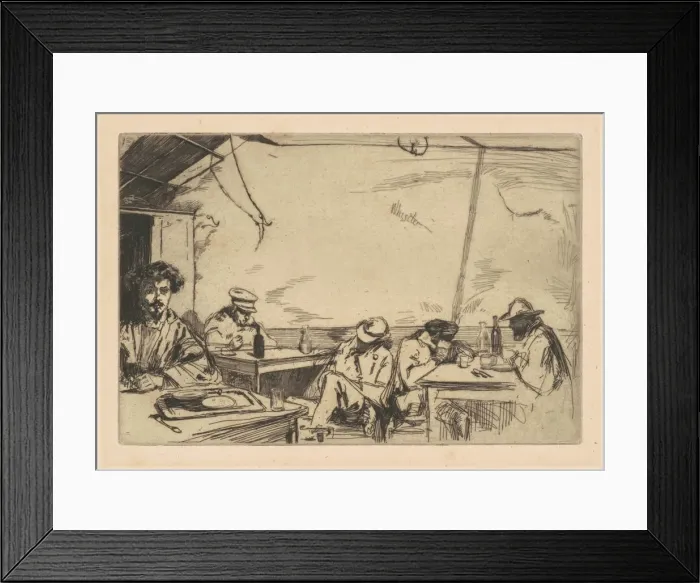 Framed Print : Soupe aTrois Sous, 1859. Creator: James Abbott McNeill Whistler Framed Print : Soupe aTrois Sous, 1859. Creator: James Abbott McNeill Whistler