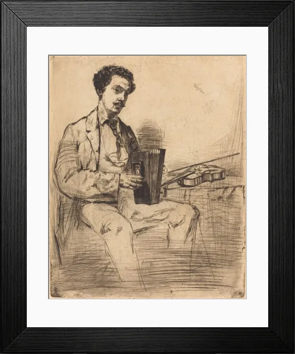 Framed Print : Ross Winans, 1861. Creator: James Abbott McNeill Whistler Framed Print : Ross Winans, 1861. Creator: James Abbott McNeill Whistler