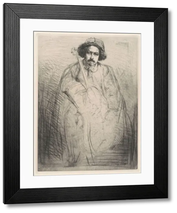 Framed Print : Becquet, 1871. Creator: James Abbott McNeill Whistler Framed Print : Becquet, 1871. Creator: James Abbott McNeill Whistler